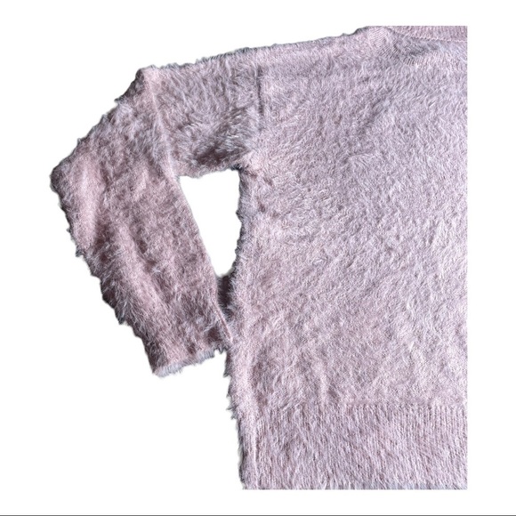 LULUS Positively The Best Eyelash Knit Turtleneck Sweater in Mauve - Picture 5 of 9
